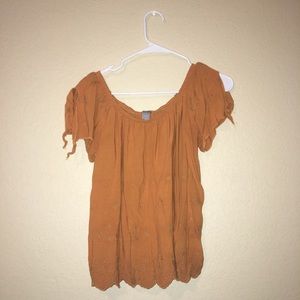 off the shoulder blouse